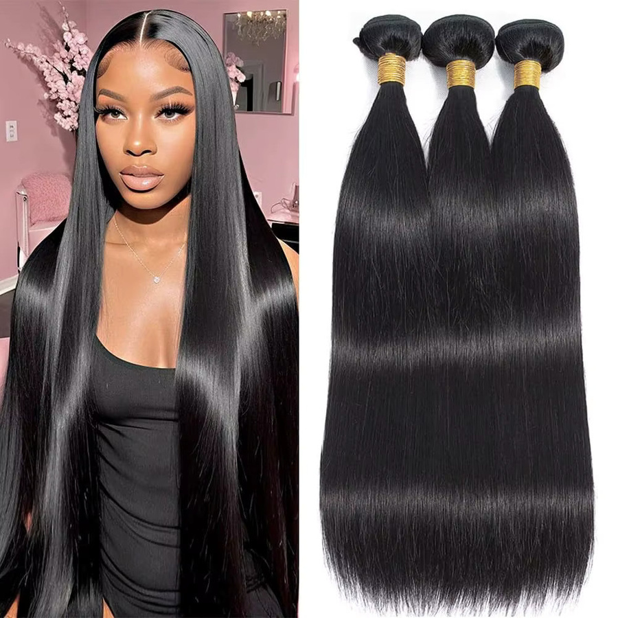 Dula A Hair Echthaar-Bündel, Brasilianisches Remy-Haar, 30-32 Zoll, Damen - Bild 7