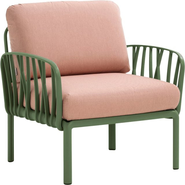 Nardi Komodo Sessel aus Kunststoff für den Garten in Grün oder Pink matt - Bild 1