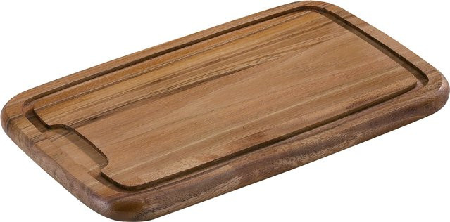 Tranchierbrett Zassenhaus aus Akazie in Braun, B/T/H: 36,0 x 23,0 x 0,97 cm - Bild 1