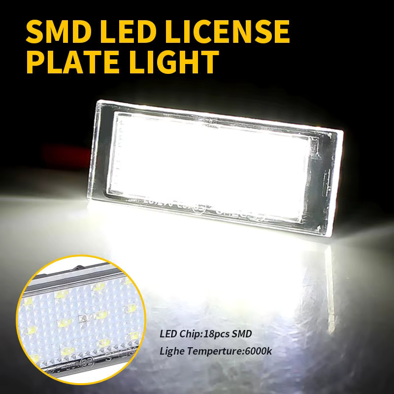 APMATAUTO LED-Nummernschildbeleuchtung Canbus-fehlerfrei für Renault Vel Satis, Twingo II, Clio III, Espace IV, Laguna II/III und Megane III (2er-Set) - Bild 3