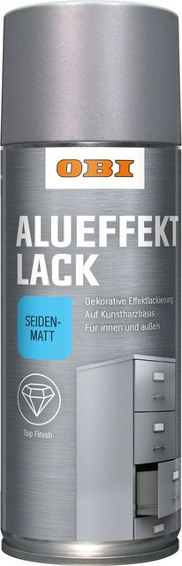 OBI Alueffekt Lack Spray Silber seidenmatt 400 ml - Bild 1