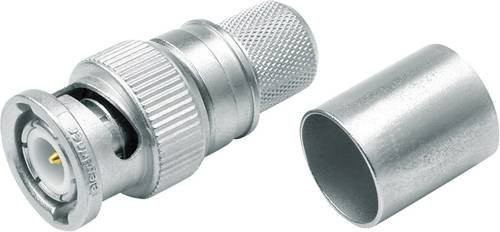 Telegärtner BNC-Steckverbinder Stecker gerade 50 Ohm in Silber - Bild 1