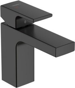 Hansgrohe Waschtisch-Einhebelmischer Vernis Shape Cool Black mit Zugstangen-Ablaufgarnitur in Mattschwarz - Bild 1