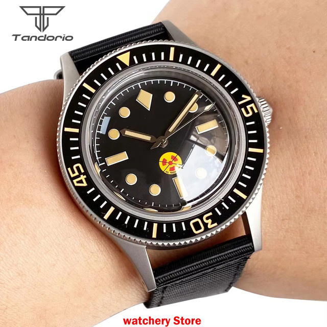 Tandorio Herrenuhr, Automatik, Edelstahl, Grün, Saphirglas, 20 ATM - Bild 1