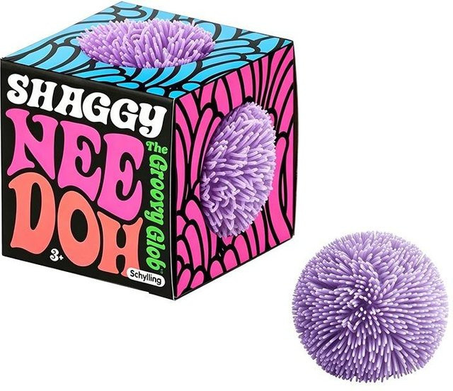 Needoh Fuzz Ball Stress Teenie, 3er Pack, weiche Maltose Flauschige Haarbälle, black - Bild 1
