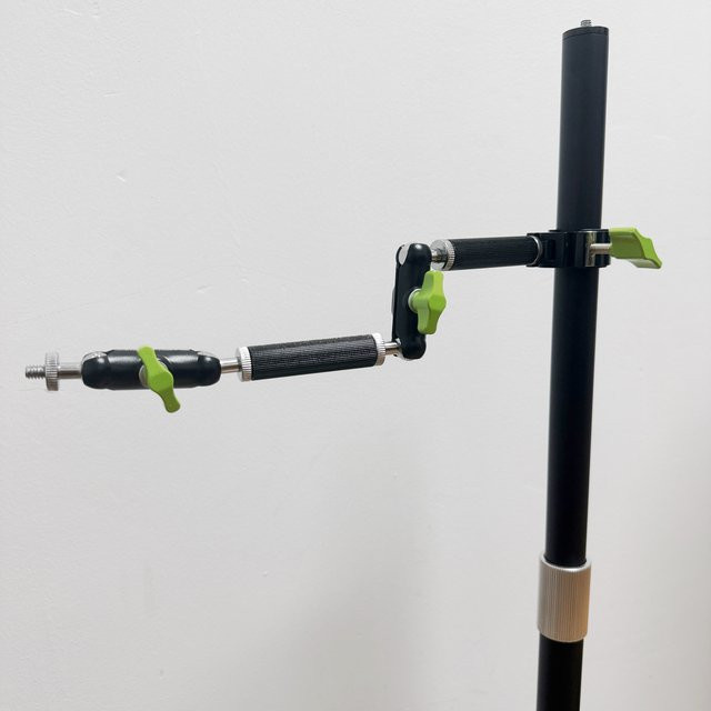Universeller 360 Grad drehbarer Metallclip aus Aluminium als Stangenhalter für DJI und GoPro Kameras, Farbe: Schwarz - Bild 1