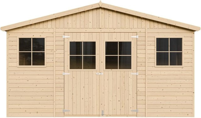 Gerätehaus Gartenhaus aus Kiefernholz H x B x T: 246 x 297 x 401 cm - Bild 1