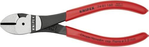 Knipex Kraft-Seitenschneider 74 01 160 mit Facette, schwarz atramentiert - Bild 1
