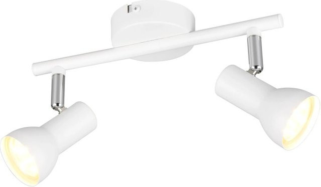 Reality LED Wandstrahler Cantar in Weiß Matt, B/H/T: 25,5 x 15,5 x 8 cm - Bild 1