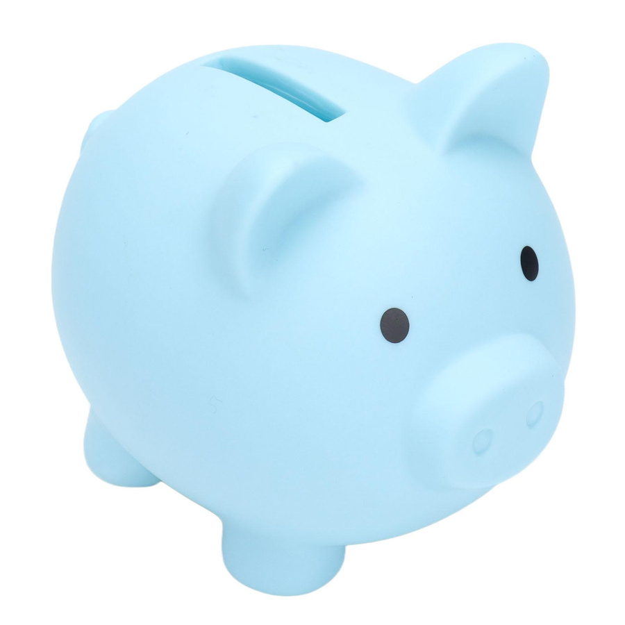 Sparschwein Schwein, Blau, Kunststoff - Bild 1