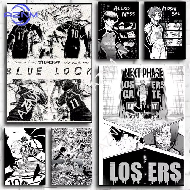 KAYOU Blue Lock Anime Poster aus modernem Papier in Mehrfarbig - Bild 1
