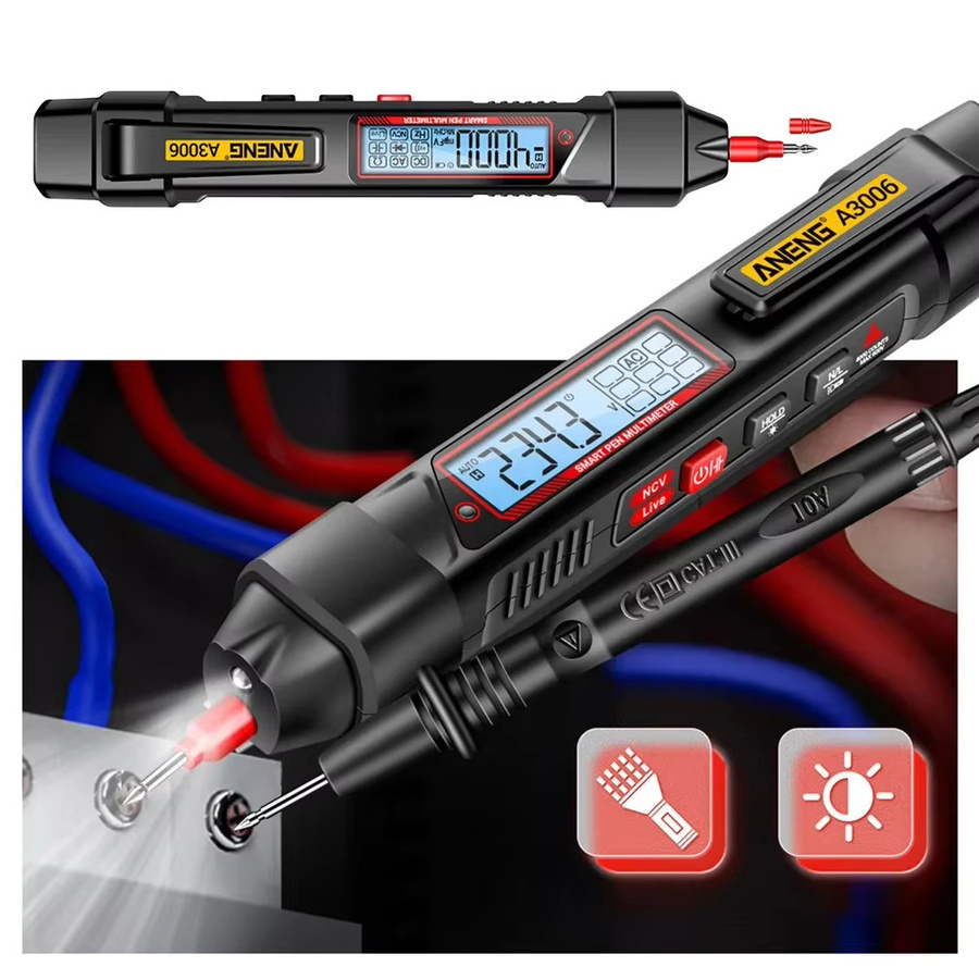 ANENG Digitaler Spannungsprüfstift A3006/A3005 Multimeter mit 4000 Zählungen als Voltmeter und Diodenmessgerät für die Automobiltechnik - Bild 2
