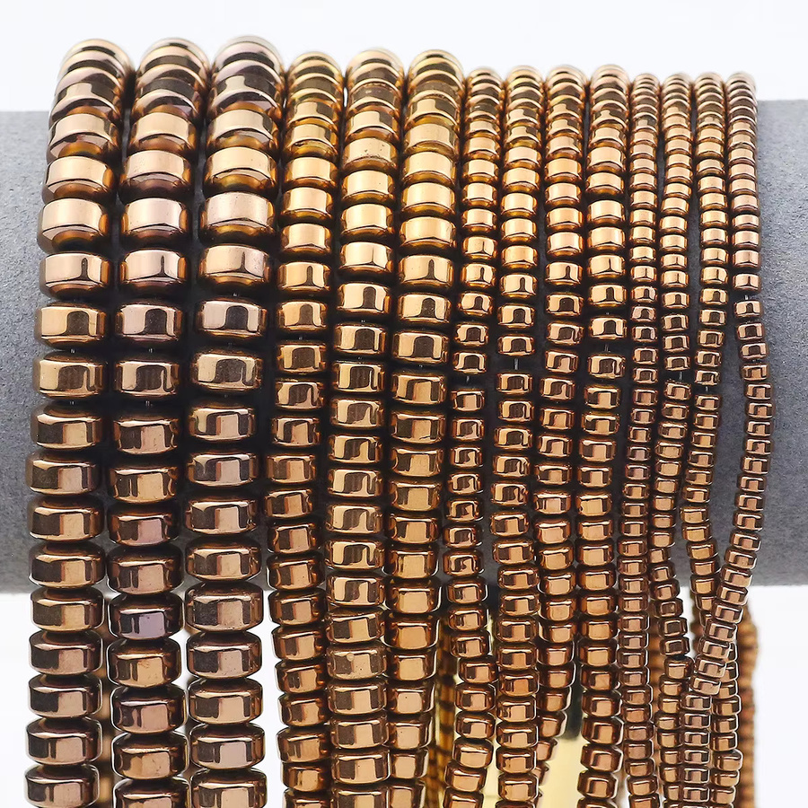 JHNBY Perlen Spacer, Kupfer, Gold, Unisex - Bild 5