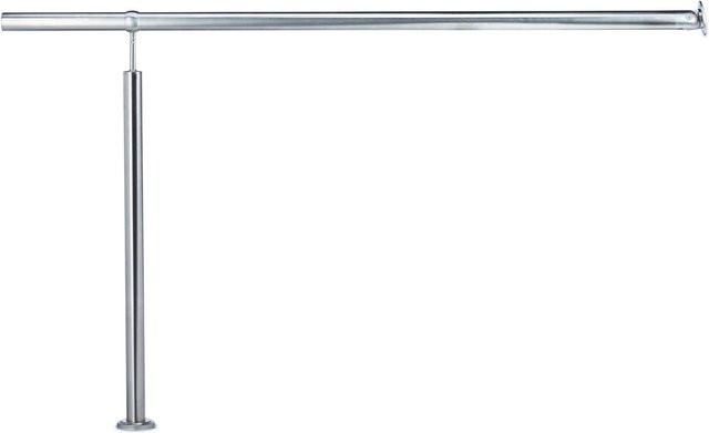 Witterungsbeständiges Treppengeländer von Relaxdays aus Edelstahl in Silber, gebürstet, Länge: 150 cm - Bild 1