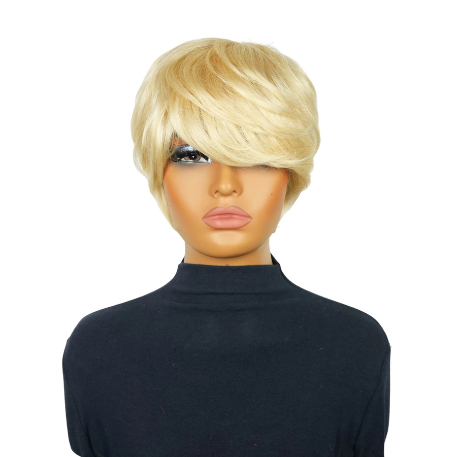 OYM HAIR Echthaar-Perücke, Bob-Schnitt, blond, Damen - Bild 6