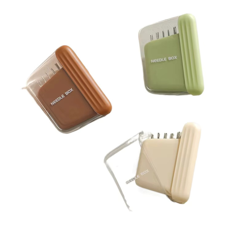 Magnetische Nadel- und Fadenbox aus Kunststoff in Beige für dein Zuhause - Bild 2