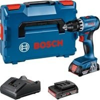 Bosch Professional Akku-Bohrschrauber GSR 18V-45 in Blau mit 2 Akkus und Ladegerät in L-BOXX - Bild 1