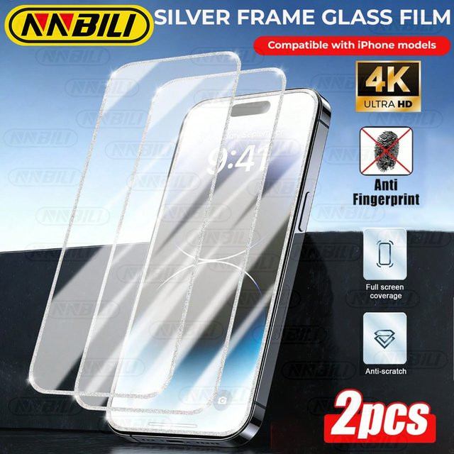 NNBILI 2 Stück Ultra-Klare Gehärtete Glas-Displayschutzfolie für iPhone 17 Pro Max und 17e, Kratzfest, Anti-Fingerabdruck, 9H Härte, Transparent - Bild 1