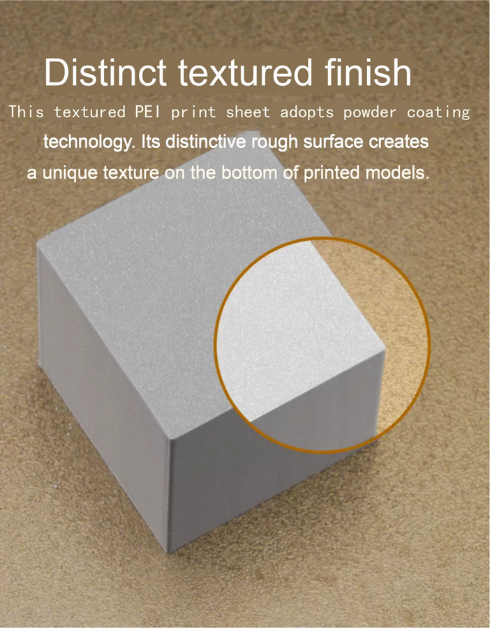 Bambu Lab Texturierte PEI Druck- und Transferplatte mit kreativen Mustern für FDM-3D-Drucker, kompatibel mit X2D, P2S, P1, A1 und X1 - Bild 3