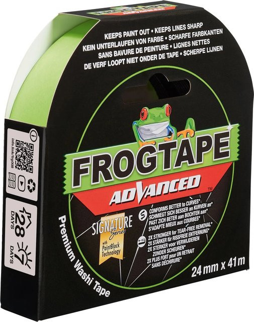 FrogTape Washi-Malerband Advanced Green Breite: 24 mm, Länge: 41 m - Bild 1