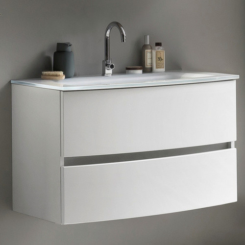 HELD MÖBEL Waschtisch Kopenhagen in Weiss, Wandmontage, B/H/T: 80 x 53 x 49 cm - Bild 2
