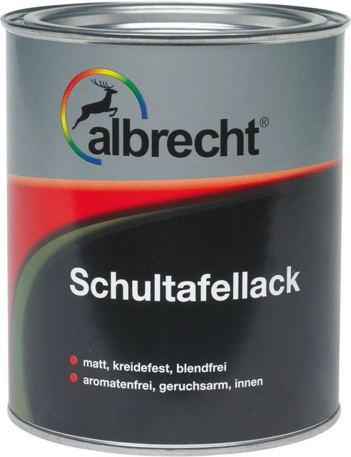 Albrecht Schultafellack Schwarz matt lösemittelbasiert 375 ml - Bild 1