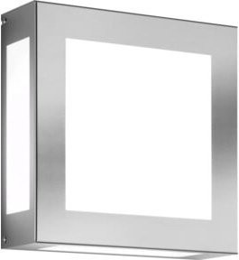 CMD Wandleuchte Edelstahl Silber mit Glas für Flur und Terrasse, E27, Up-Down-Beleuchtung, IP44 - Bild 1