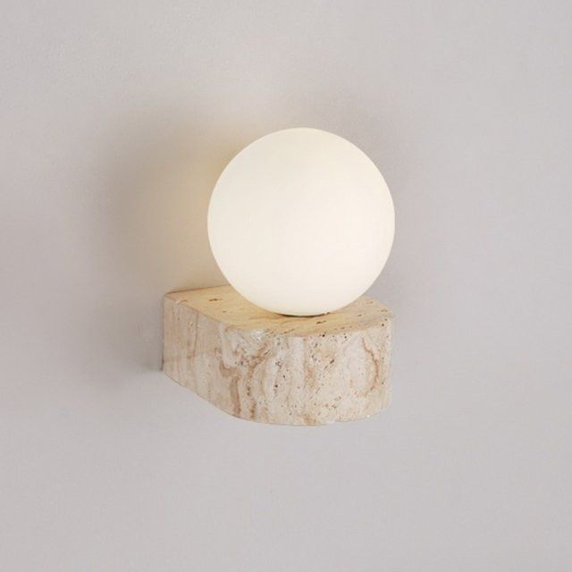 Claeted Wandleuchte im Wabi Sabi Stil in Gelb für Wohnzimmer und Schlafzimmer - Bild 1