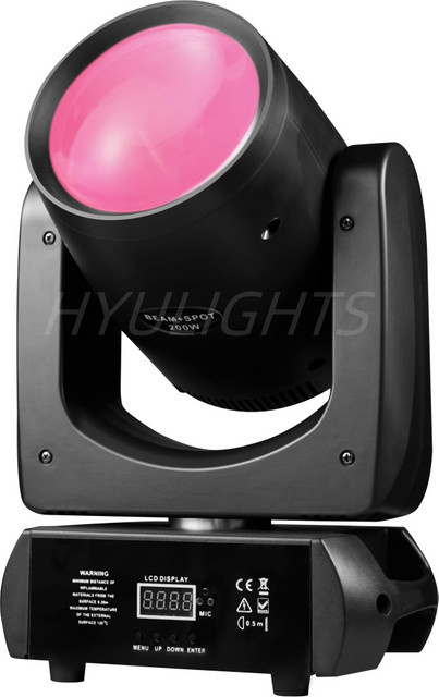 HYULIGHTS Mini LED Moving Head 200W Tabletop Lichteffekt in Schwarz mit RGB Farbrad und Prismen für DJ-Bühnenbeleuchtung - Bild 1
