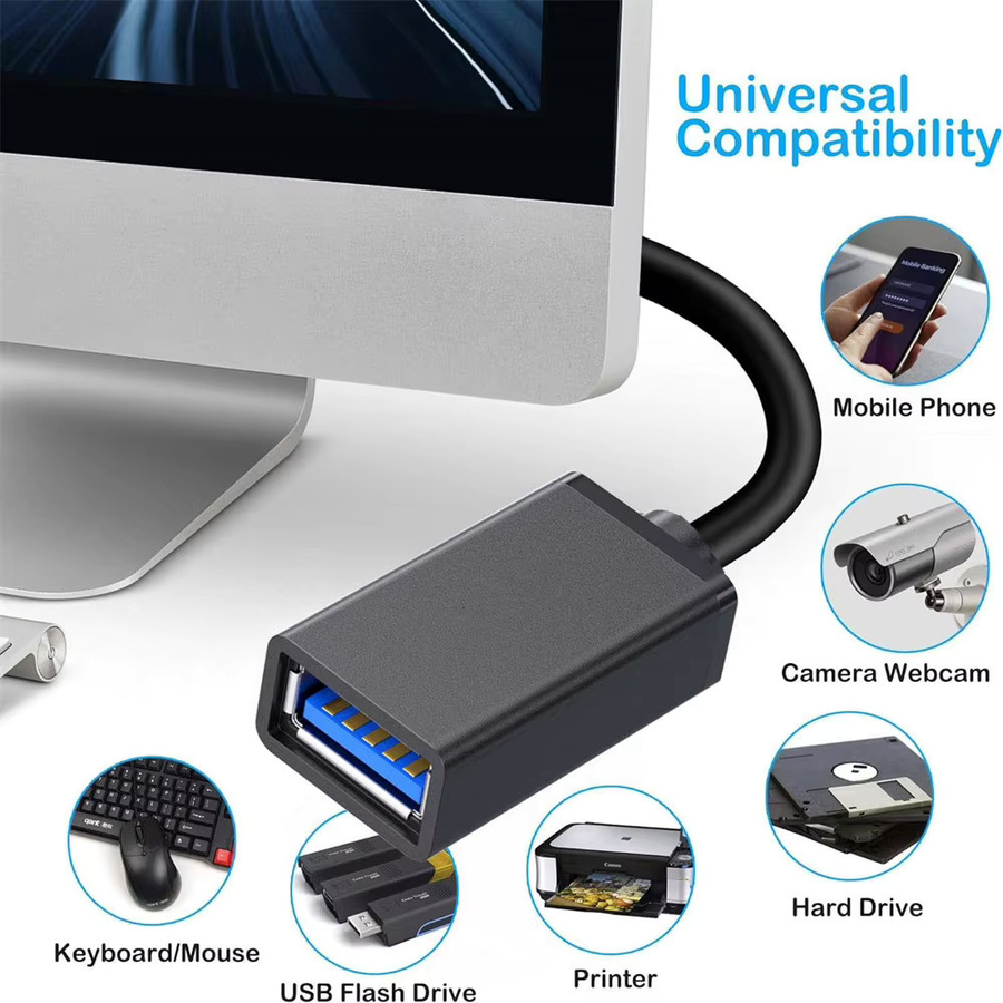 USB 3.0 Verlängerungskabel Stecker auf Buchse in Schwarz für schnelle Datenübertragung und Smart TV Zubehör - Bild 2
