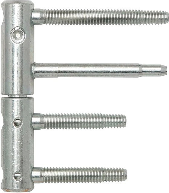 SFS Anuba Türband 3-dimensional, 2-teilig, verzinkt in Silber, Durchmesser: 20 mm, Tragkraft: 120 kg, Bolzenlängen: 80 mm und 55 mm - Bild 1