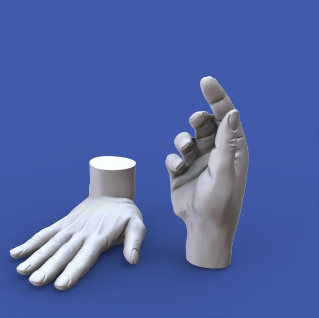 Royal Model Assorted hands set No. 5, 1:16, Weiß - Bild 1