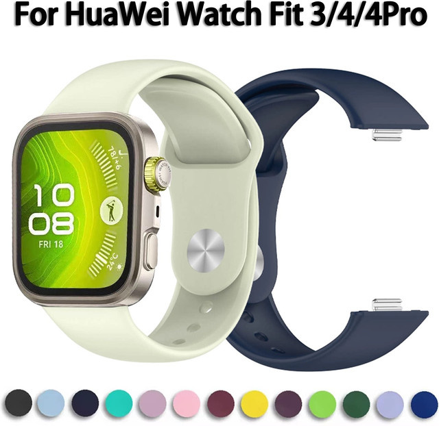 Huawei Uhrenarmband Silikon, Schwarz, Unisex - Bild 1