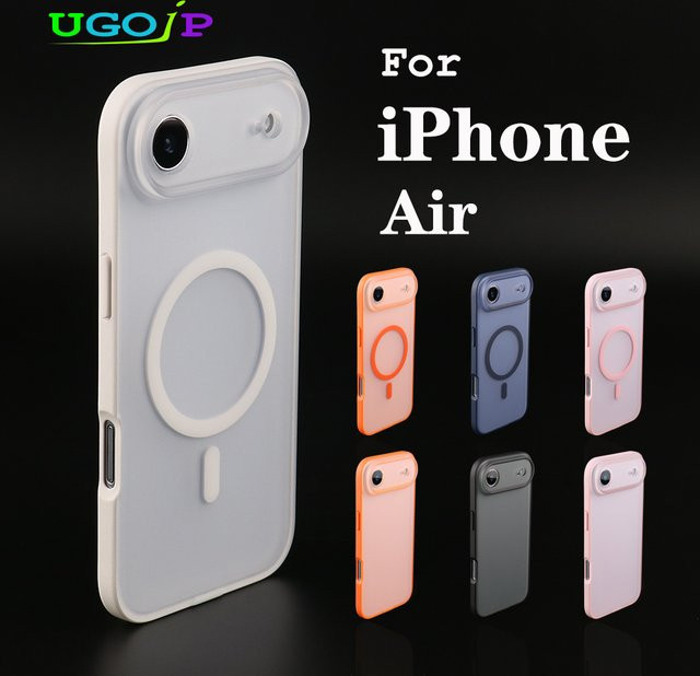 UGOjP Schutzhülle für iPhone 17 Air in Transparent oder Weiß mit magnetischer MagSafe Funktion und mattierter PC-Rückseite - Bild 1