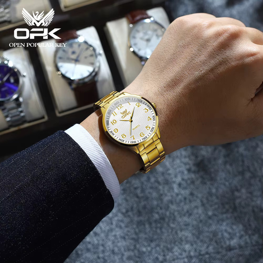 OPK Armbanduhr Quarz, Edelstahl, Digitaluhr, Herren - Bild 4
