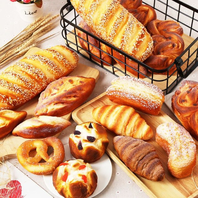 Wusmart Simulationsmodell Donut aus PU für Schaufensterdekoration und Fotografie, Mehrfarbig - Bild 1