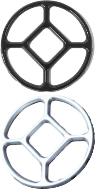 Kesoto Wok-Halterung aus Metall in Schwarz für Herd und Camping - Bild 1