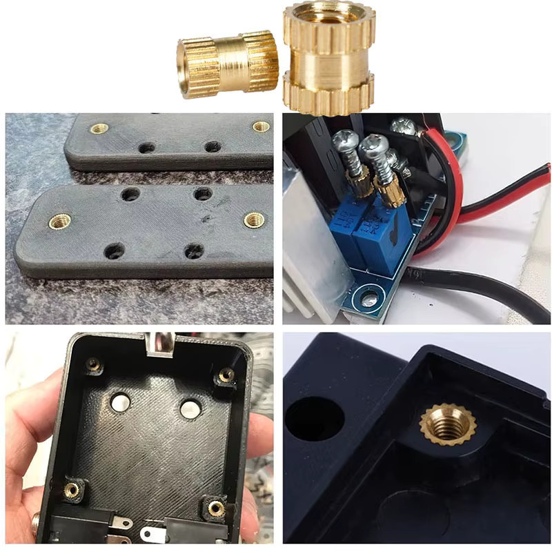 YUEYUN QING Wärme-Gewindeeinsätze aus Messing für 3D-Druck und Hot Melt Molding, Goldfarben, M2 bis M10 - Bild 3