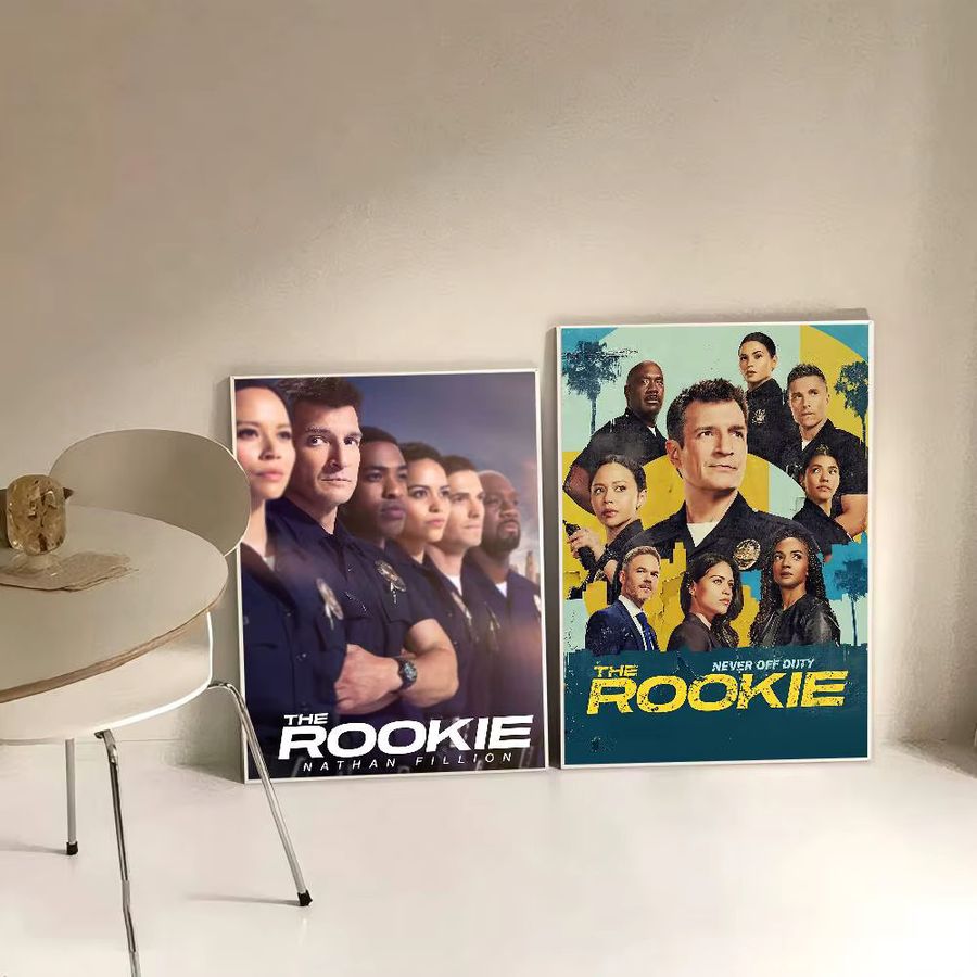 Vintage Film Poster The R-Rookie Wandkunst aus weißem Kraftpapier von Potdemiel - Bild 3