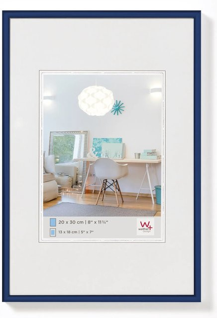 Walther Design New Lifestyle Kunststoff Bilderrahmen Blau, B/H: 13 x 18 cm - Bild 1