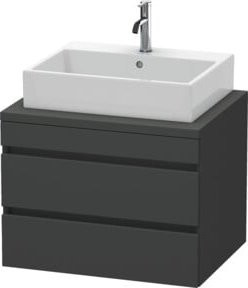 Duravit Waschtischunterschrank DuraStyle in Grau Matt mit 2 Schubladen, Wandmontage, B/H/T: 70 x 51,2 x 54,8 cm - Bild 1