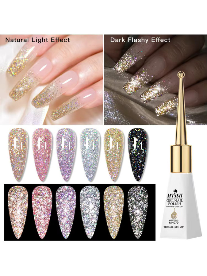 Mtssii Nagellack, diamantfarben, schimmernd, 10 ml - Bild 5