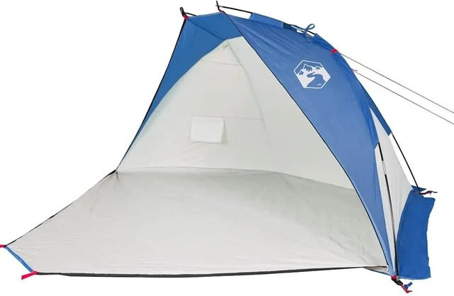 vidaXL Strandzelt aus Polyester in Azurblau B/T/H: 268 x 223 x 125 cm - Bild 1