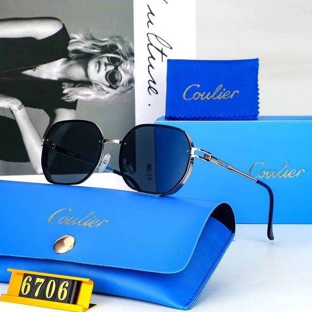 COWLIER Sonnenbrille Rund, Metall, Unisex - Bild 1