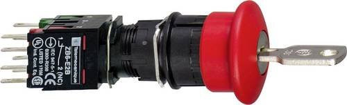 Schneider Electric XB6AS9349B Not-Aus-Schalter in Schwarz und Rot aus Kunststoff - Bild 1