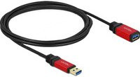Delock USB 3.2 Gen1 Verlängerungskabel USB-A auf USB-A, Rot/Schwarz, 2,00 m - Bild 2