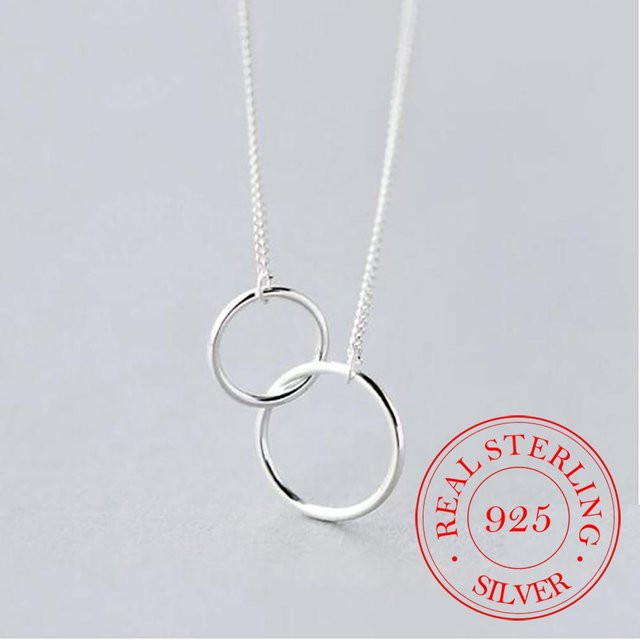 Wucifang Jewelry Halskette, 925 Silber, Roségold, Damen - Bild 1