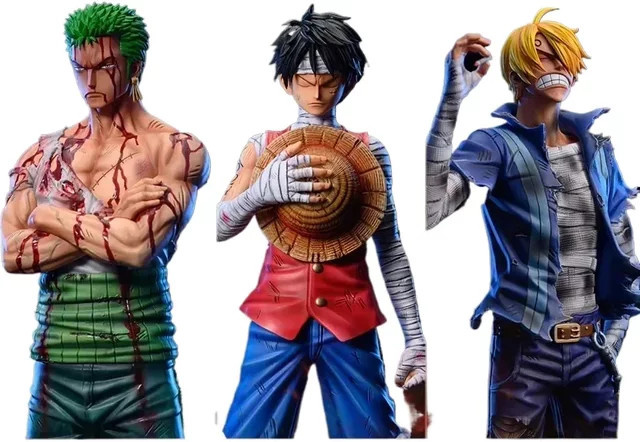 Bandai One Piece Actionfigur Roronoa Zoro Vinsmoke Sanji, 30cm, PVC-Statue - Bild 1