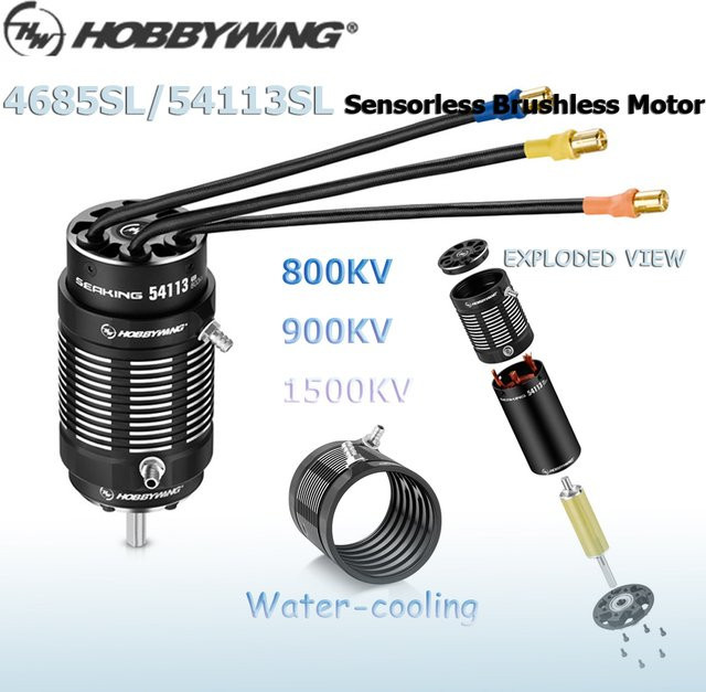 HOBBYWING Seaking V2 54113SL, Sensorloser Bürstenloser Motor für RC Boot Schiff - Bild 1