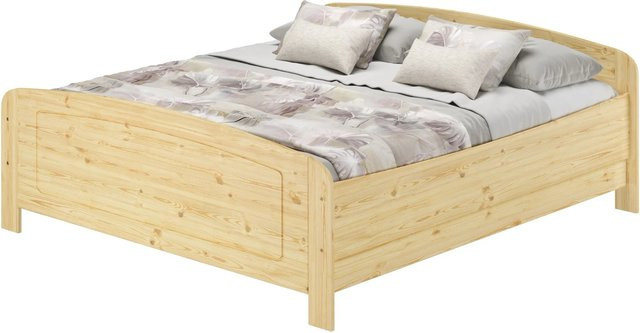 Erst-Holz Massivholzbett Kiefer Modell 44 als Seniorenbett in Braun, B/T/H: 180 x 200 x 192 cm - Bild 1